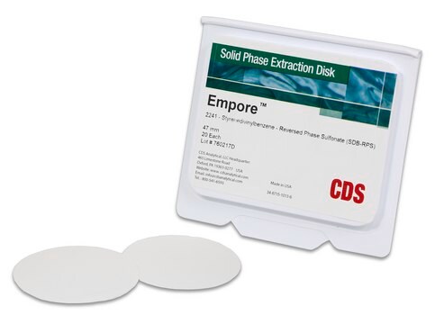 Empore&#8482; SPE Disks matrix active group SDB-RPS, diam. 47&#160;mm, pk of 20