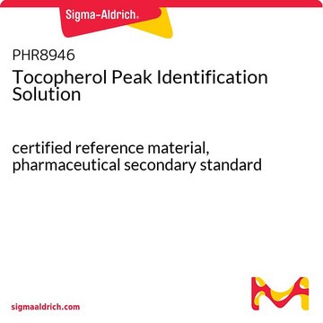 Tocopherol Peak Identification Solution certified reference material, pharmaceutical secondary standard