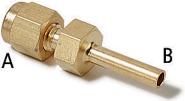 Reducer Swagelok&#174; 200-R-4, brass, 1/8 in. Swagelok, for 1/4 in. tube