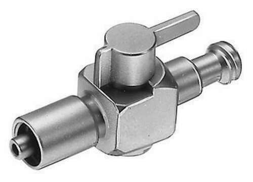 Perfektum&#174; Einweg-Hochdruckhahn male Luer lock to threaded female Luer lock