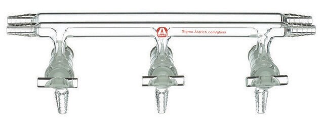 Aldrich&#174; Zweisträngiger Verteiler mit Glashähnen positions, 4