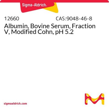 Albumin, Bovine Serum, Fraction V, Modified Cohn, pH 5.2