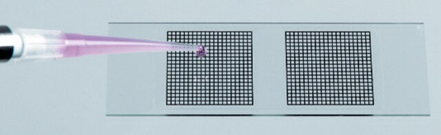 顕微鏡スライドグリッド、ディスポーザブル use with dry or suspended specimens