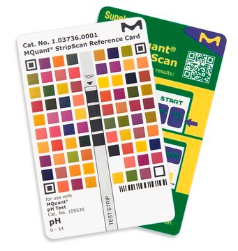 StripScan Reference Card for use with pH-indicator strips