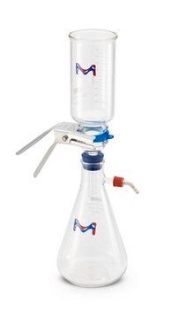 Portafiltri in vetro classici Millipore - Kit 47 mm, Glass frit membrane support, 500 mL funnel