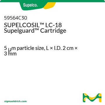 SUPELCOSIL&#8482; LC-18 スペルガード カートリッジ 5&#160;&#956;m particle size, L × I.D. 2&#160;cm × 3&#160;mm