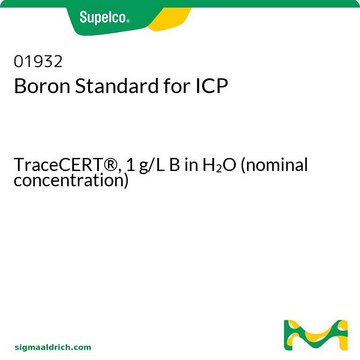 Bor Standard für ICP TraceCERT&#174;, 1&#160;g/L B in H2O (nominal concentration)