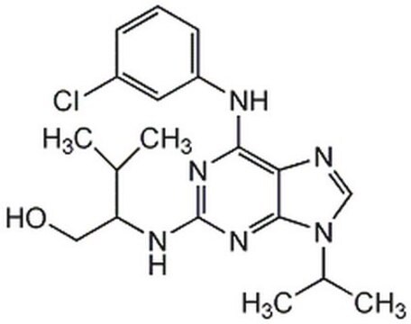 Purvalanol A A potent, cell-permeable, reversible, and selective inhibitor of cyclin-dependent kinases.