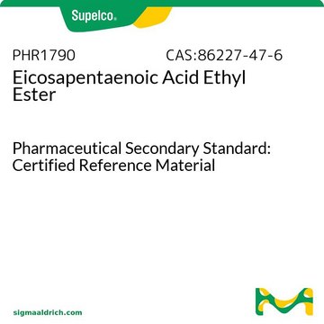 estere etilico dell’acido cis-5,8,11,14,17-eicosapentaenoico Pharmaceutical Secondary Standard: Certified Reference Material