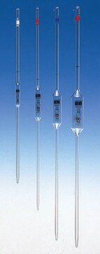 Hirschmann&#174; volumetric pipette, Class AS capacity 25&#160;mL , 0.03 mL accuracy