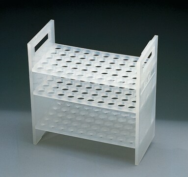 Scienceware&#174; pipette support rack holds 50 pipettes vertically in a 5 × 10 arrangement