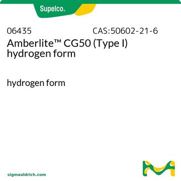 Amberlite&#8482; CG50 (Type I) hydrogen form hydrogen form