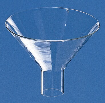 BRAND&#174; glass powder funnel short wide stem top diam. 50&#160;mm, bottom diam. 18&#160;mm