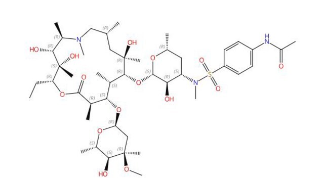 3&#8242;-N-[[4-(Acetylamino)-phenyl]-sulfonyl]-3&#8242;-N-demethyl-azithromycin certified reference material, pharmaceutical secondary standard