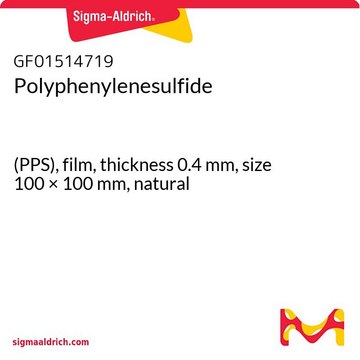 Polyphenylenesulfide (PPS), film, thickness 0.4&#160;mm, size 100 × 100&#160;mm, natural