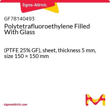 Polytetrafluoroethylene Filled With Glass (PTFE 25% GF), sheet, thickness 5&#160;mm, size 150 × 150&#160;mm