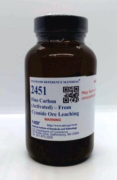 Feinkohle (aktiviert) NIST&#174; SRM&#174; 2451, from cyanide ore leaching