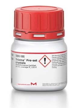 Trizma&#174; Pre-set crystals BioPerformance Certified, pH 8.3, average Mw 135.4