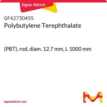 Polybutylene Terephthalate (PBT), rod, diam. 12.7&#160;mm, L 1000&#160;mm