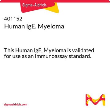 Human IgE, Myeloma This Human IgE, Myeloma is validated for use as an Immunoassay standard.