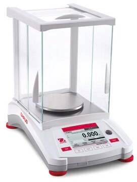 Ohaus&#174; Adventurer&#174; Analytical Balance Model AX223N/E, weighing capacity 220&#160;g, resolution: 0.001&#160;g, AC/DC input 110 V, US 3-pin plug (North America)