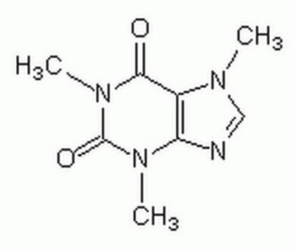 Caffeine Trimethylated xanthine that acts as a potent central nervous system stimulant.