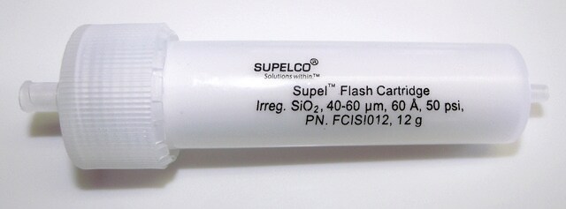 Supel&#8482;フラッシュカートリッジ 40-63&#160;&#956;m, matrix active group silica, bed wt. 12&#160;g, for use with Isco and Analogix flash systems