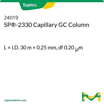 SP&#174;-2330キャピラリーGCカラム L × I.D. 30&#160;m × 0.25&#160;mm, df 0.20&#160;&#956;m