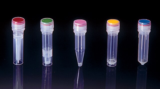 Freezing vials, natural capacity 1.5&#160;mL, skirted bottom, sterile