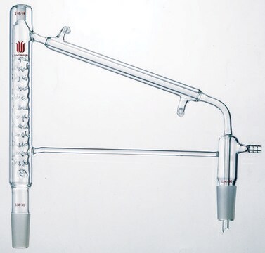 Synthware&#8482; vacuum jacketd Vigreux distillation head joint: ST/NS 14/20, column H 100&#160;mm, immersion depth 25&#160;mm