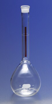 Pyrex&#174; Lifetime-Red&#8482; volumetric flask with Pyrex&#174; stopper capacity 100&#160;mL