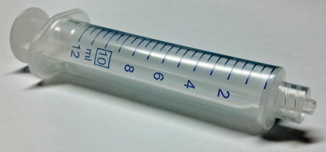 无针头 PP/PE 注射器 luer lock tip, centered, capacity 10&#160;mL, graduated, 0.5&#160;mL, non-sterile