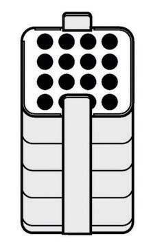 Adapter for Eppendorf&#174; A-4-81 Rotor holds 16 x 3 - 15 mL round-bottom tubes, for 500 mL rectangular buckets, pack of 2&#160;ea