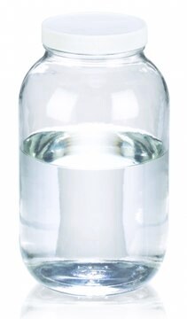 Wheaton wide-mouth bottle capacity 65&#160;oz (2000&#160;mL), clear, white polypropylene cap, vinyl flat liner