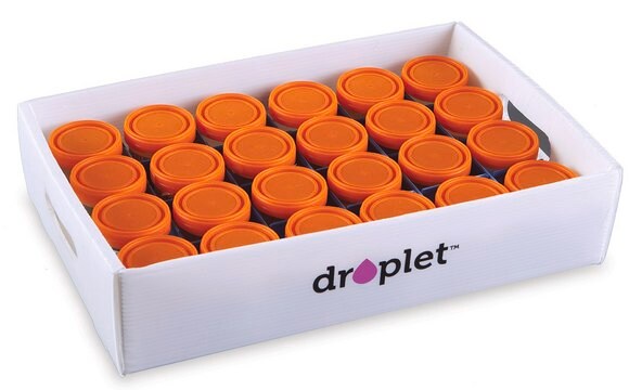 Droplet&#8482; Sample Storage Tray polypropylene (corrugated), holds 24 sample containers, pack of 10&#160;trays