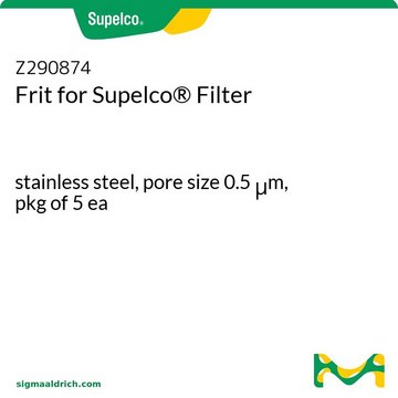 Frit for Supelco&#174; Filter stainless steel, pore size 0.5&#160;&#956;m, pkg of 5&#160;ea