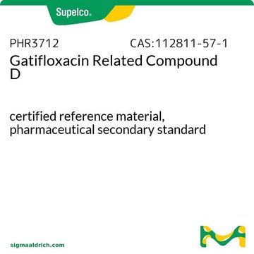 Gatifloxacin Related Compound D pharmaceutical secondary standard, certified reference material