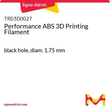 Performance ABS 3D Printing Filament black hole, diam. 1.75&#160;mm