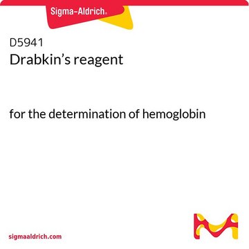 Drabkin試薬 for the determination of hemoglobin