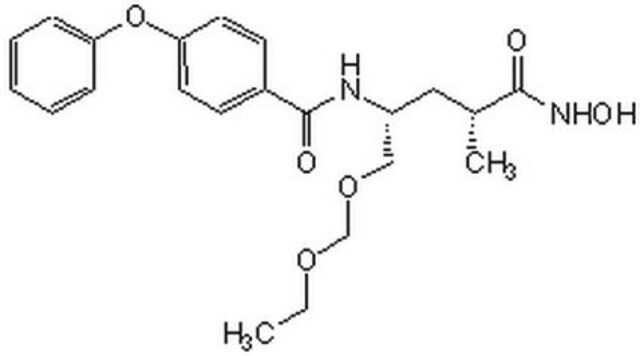 Inhibitor MMP V The MMP Inhibitor V, also referenced under CAS 223472-31-9, controls the biological activity of MMP. This small molecule/inhibitor is primarily used for Protease Inhibitors applications.