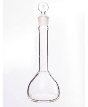 Synthware&#8482; Volumetric flask, Class A with glass stopper borosilicate glass 3.3, capacity 250&#160;mL