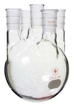 Ace five-neck round-bottom flask capacity 5,000&#160;mL, center joint: ST/NS 29/42