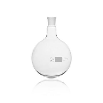 DURAN&#174; reaction flask with ground joint glass flask, flask capacity (2,000&#160;mL), single neck, round bottom, neck joint: ST/NS 29/32