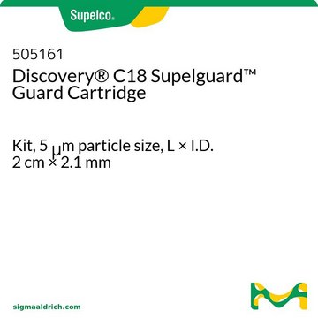 Discovery&#174; C18 Supelguard Vorsäulen-Kartusche Kit, 5&#160;&#956;m particle size, L × I.D. 2&#160;cm × 2.1&#160;mm