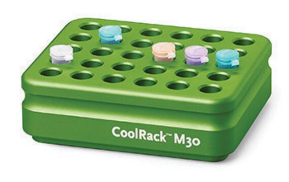 Corning&#174; CoolRack&#174; M30, capacity 30 x 1.5 or 2 mL microfuge tubes, green