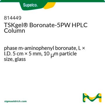 TSKgel&#174; Boronate-5PW HPLC Column phase m-aminophenyl boronate, L × I.D. 5&#160;cm × 5&#160;mm, 10&#160;&#956;m particle size, glass