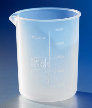 Corning&#174; reusable low form beaker perfluoroalkoxy copolymer, size 1&#160;L