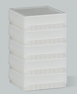 Freezer storage box, 81-place blue