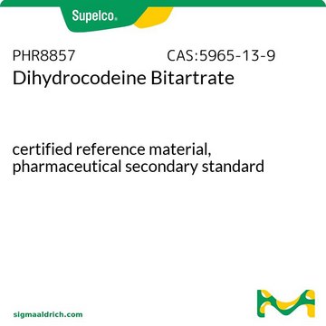 Dihydrocodeinhydrogentartrat certified reference material, pharmaceutical secondary standard