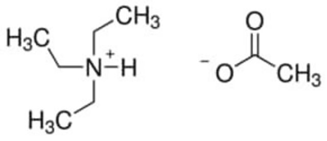 Triethylammoniumacetat, 1-M-Lösung, CAS-Nr. 5204-74-0, Calbiochem Ready-to-use buffer solution used for the purification of chemically synthesized oligonucleotides by HPLC. Has a pH of 7.0.